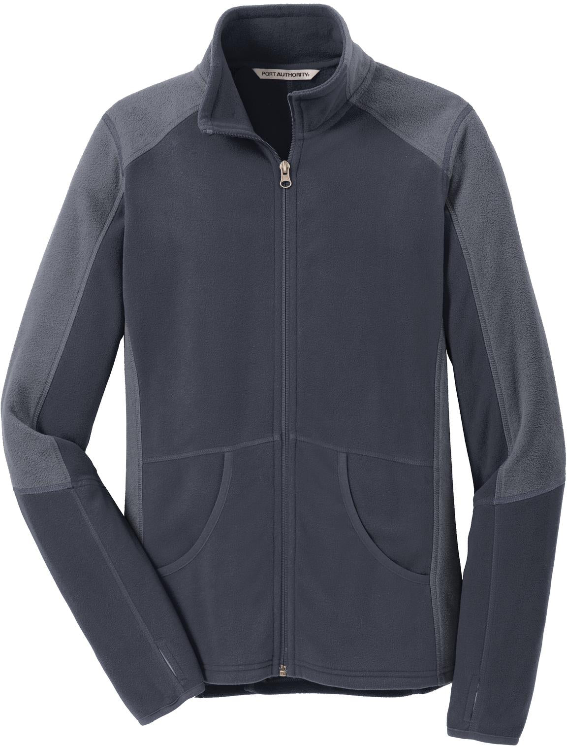 CLOSEOUT - Port Authority Ladies Colorblock Microfleece Jacket