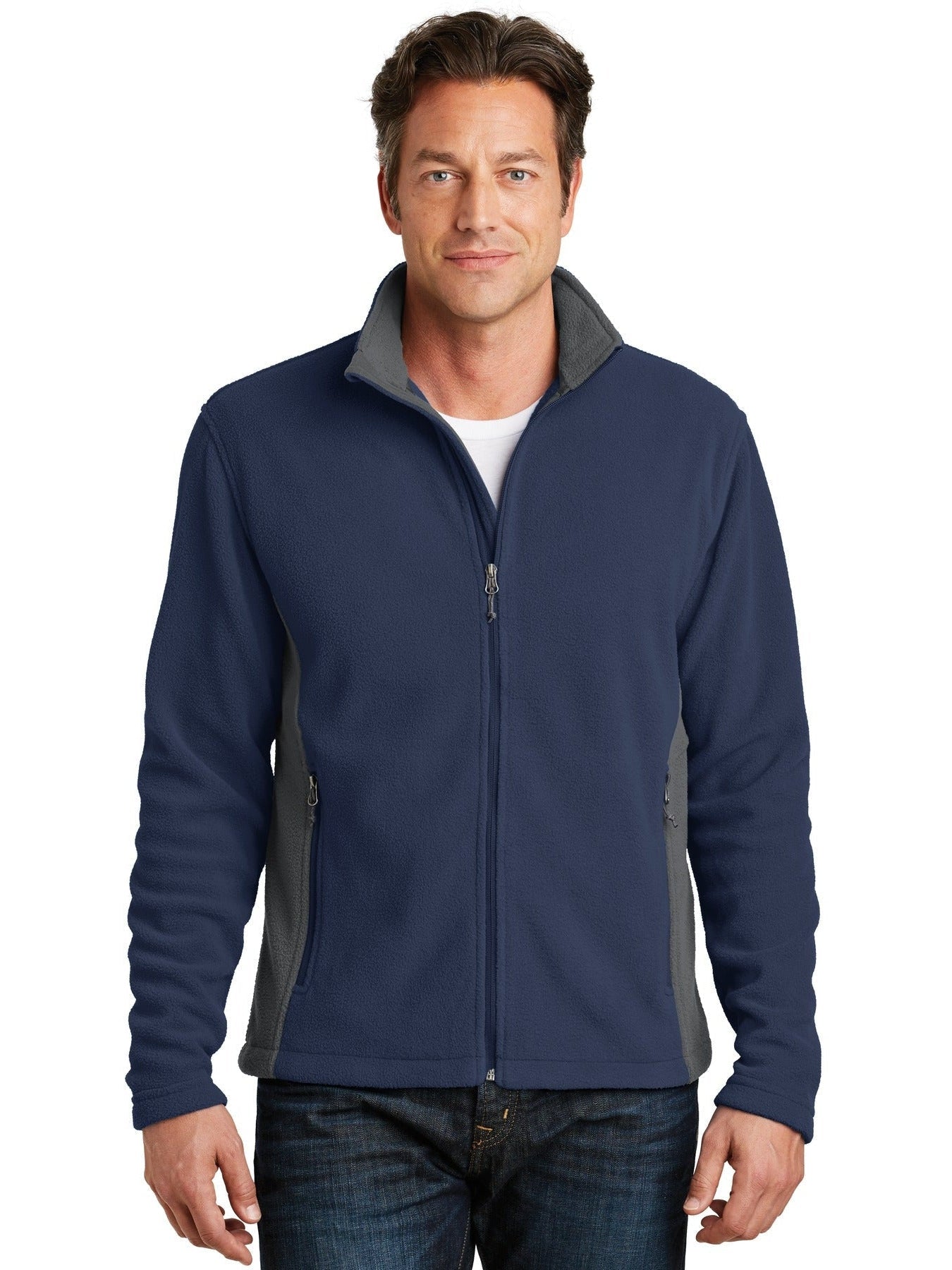 OUTLET-Port Authority Colorblock Value Fleece Jacket