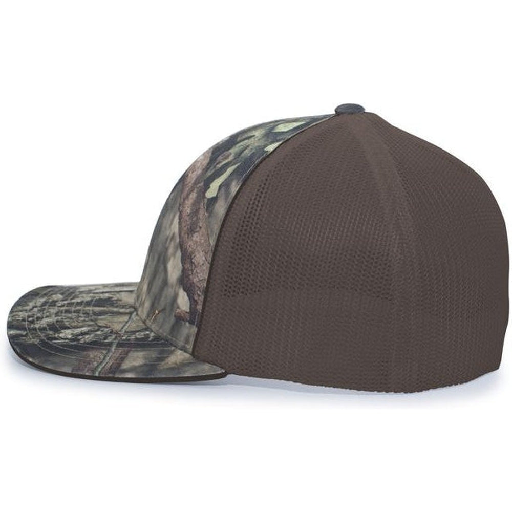 Pacific Headwear Camo Trucker Flexfit Cap