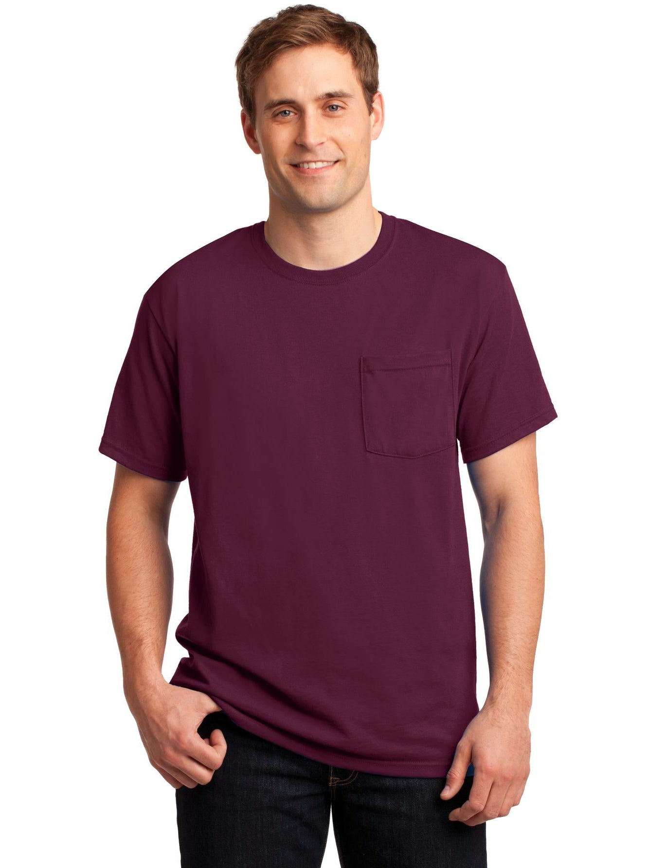 OUTLET-Jerzees Dri-PowerActive 50/50 Cotton/Poly Pocket T-Shirt