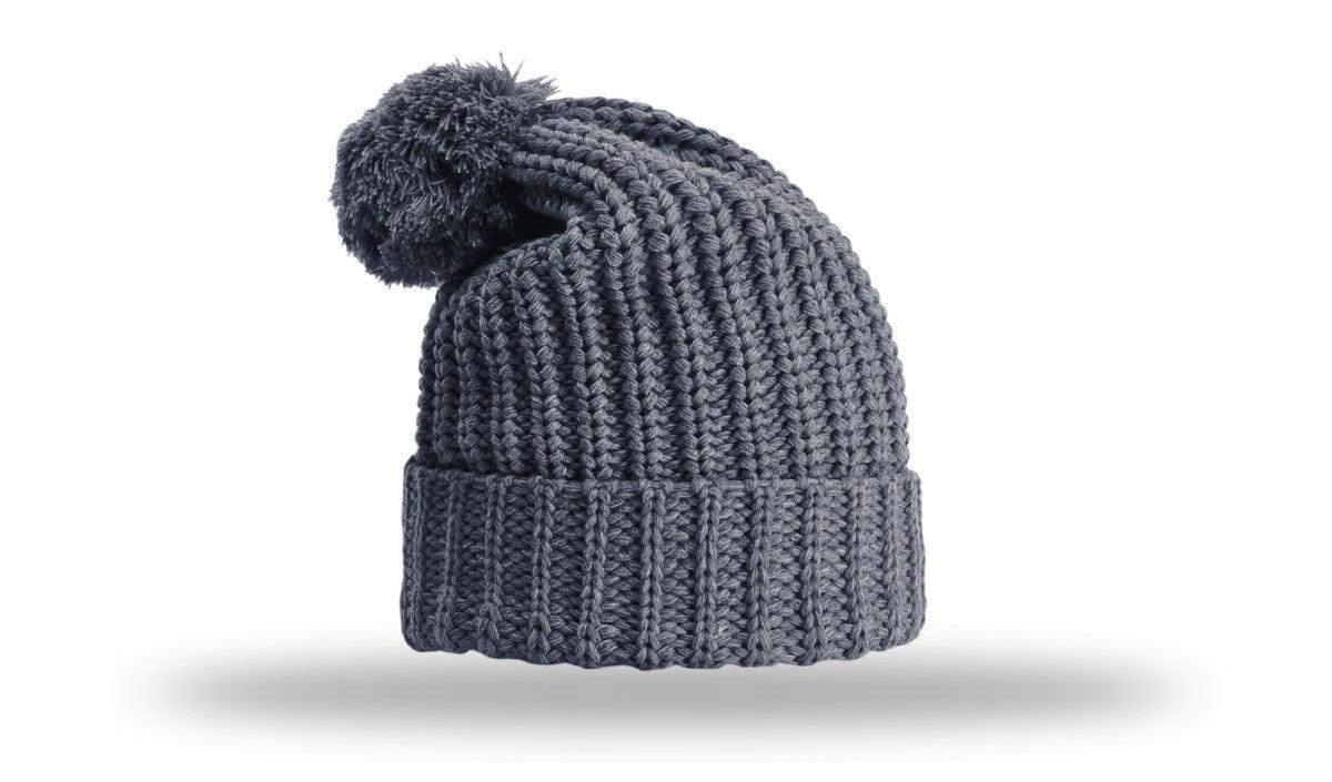Richardson Chunk Cable Beanie W/ Cuff & Pom