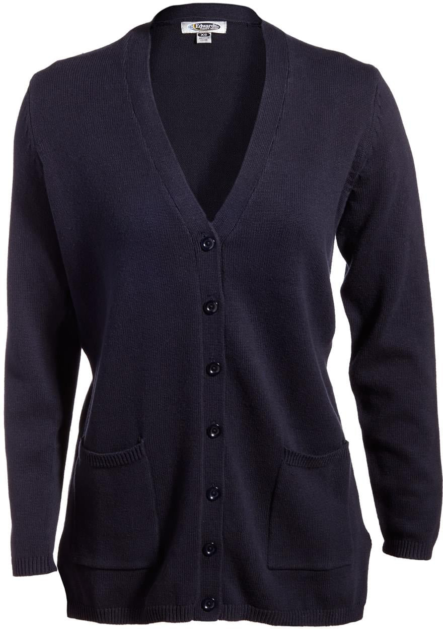 OUTLET-Edwards Ladies V-Neck Long Cardigan Sweater