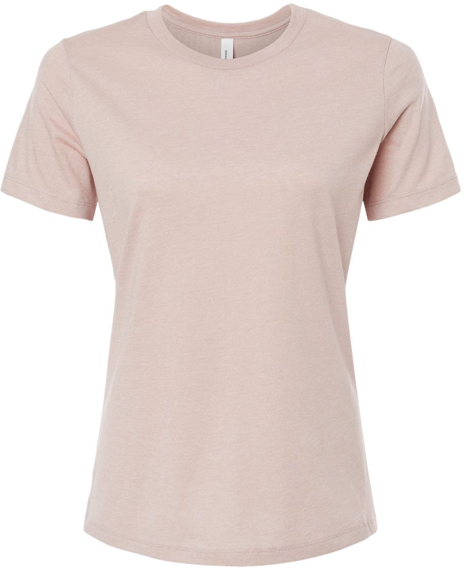 Bella+Canvas Womenâs Relaxed Fit Heather CVC Tee