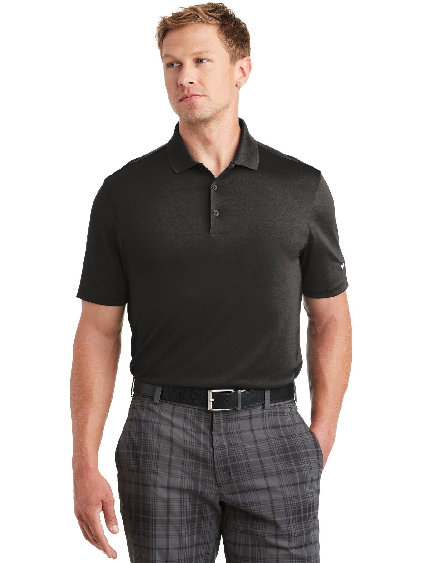 OUTLET-NIKE Dri-FIT Classic Fit Players Polo with Flat Knit Collar