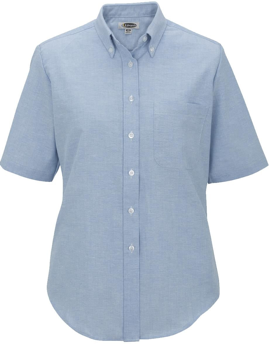 Edwards Ladies Short Sleeve Oxford Shirt