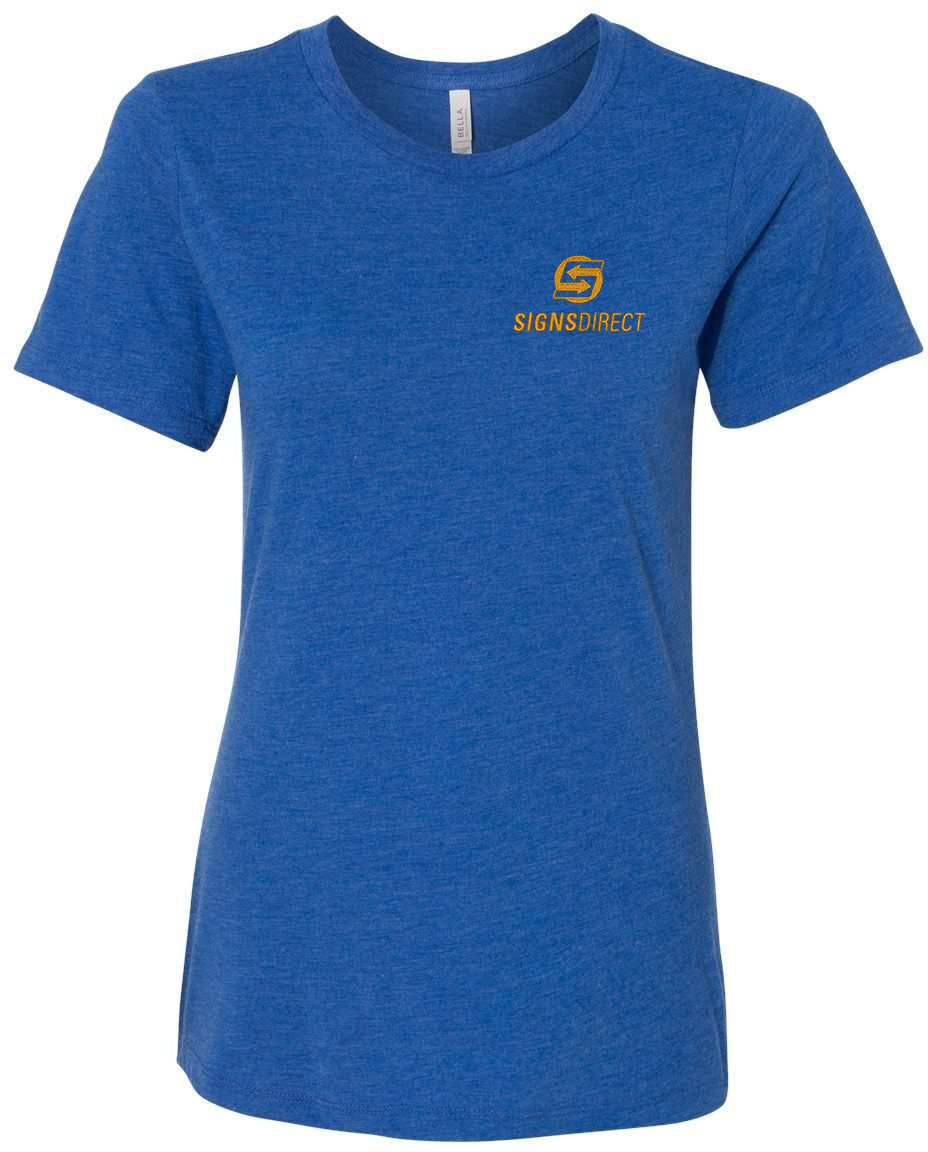 Bella+Canvas Womenâs Relaxed Fit Triblend Tee