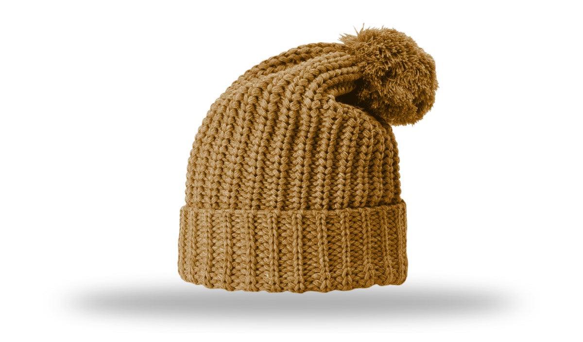 Richardson Chunk Cable Beanie W/ Cuff & Pom