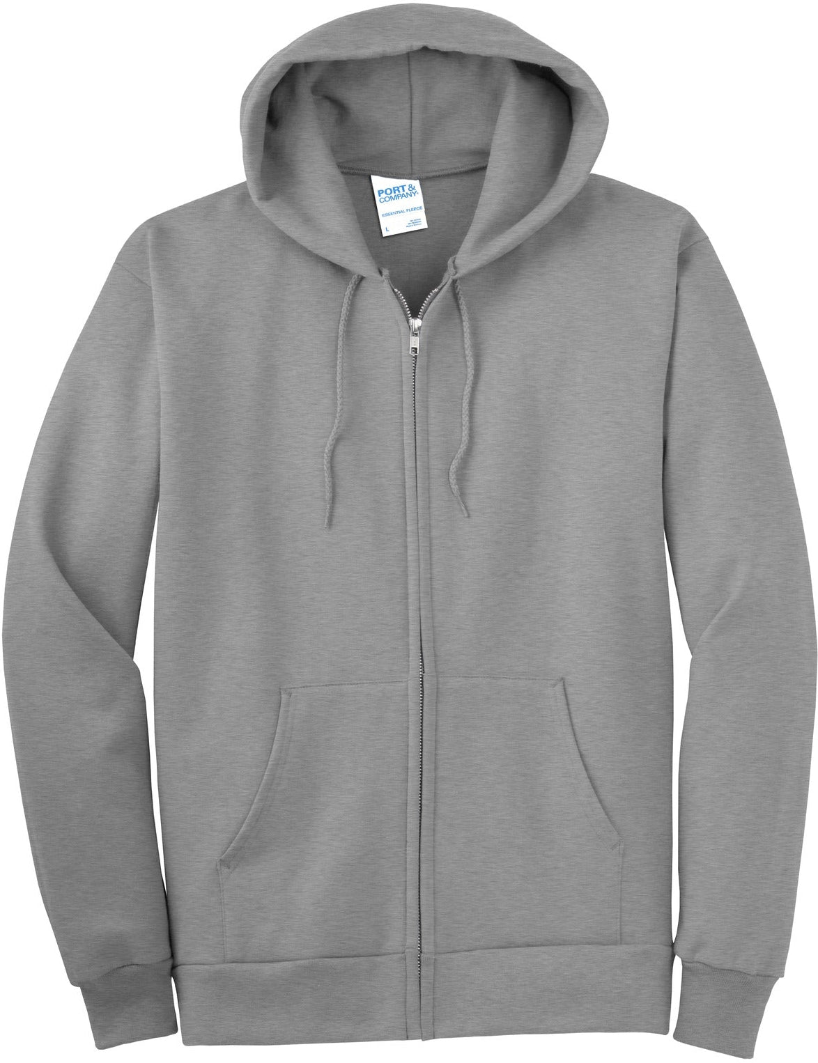 OUTLET-Port & Company Ultimate Full-Zip Hooded Sweatshirt