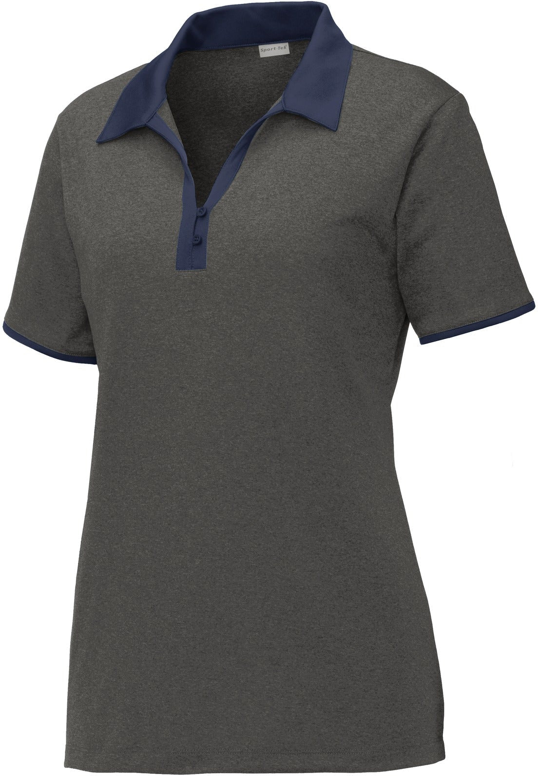 Closeout - Sport-Tek Ladies Heather Contender Contrast Polo