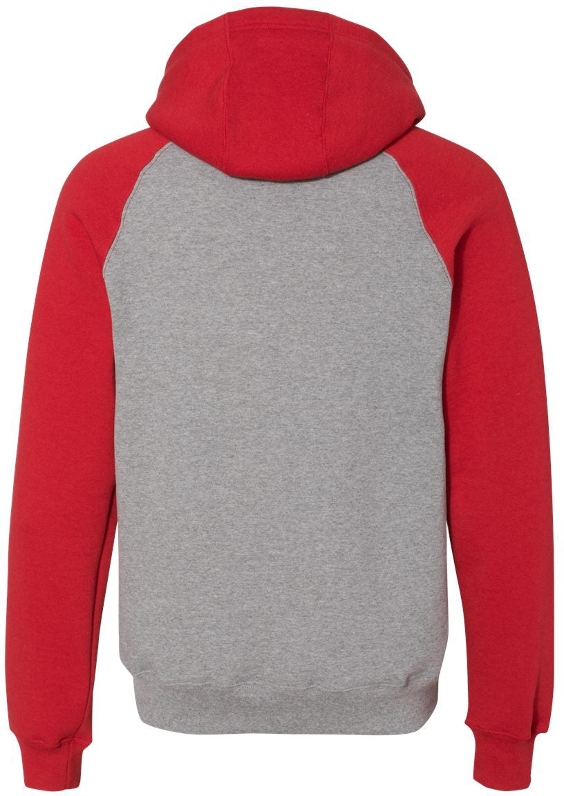 Russell Athletic Dri Power Colorblock Raglan Hooded Sweatshirt