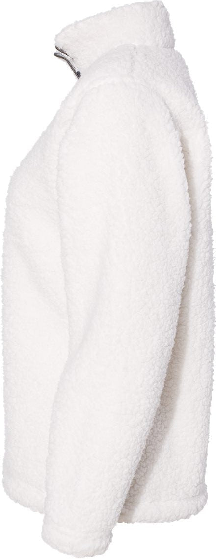 J. America Womenâs Epic Sherpa Quarter-Zip Pullover