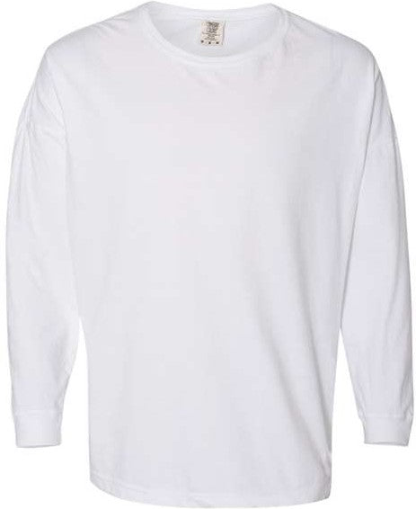 Comfort Colors Garment-Dyed Drop-Shoulder Long Sleeve T-Shirt