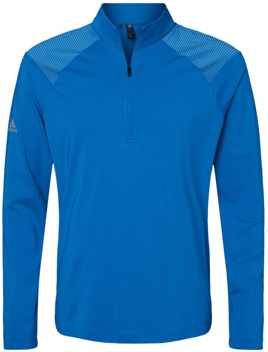 Adidas Shoulder Stripe Quarter-Zip Pullover