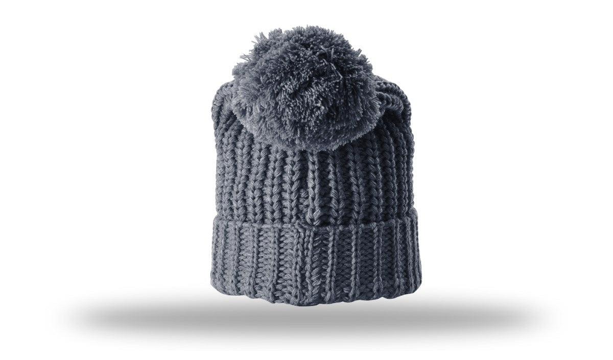 Richardson Chunk Cable Beanie W/ Cuff & Pom