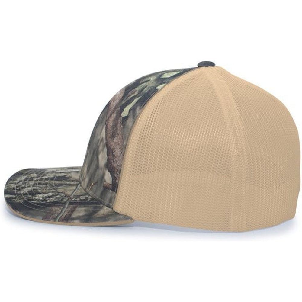 Pacific Headwear Camo Trucker Flexfit Cap