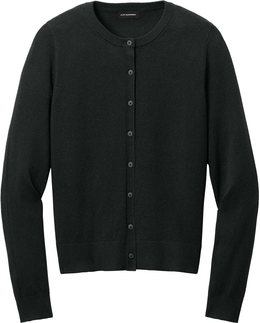 Port Authority Ladies Easy Care Crewneck Cardigan Sweater