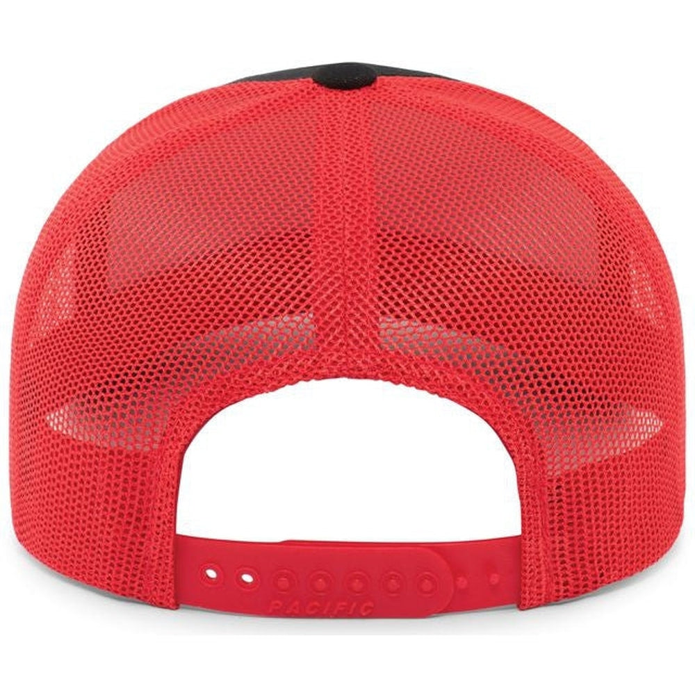 Pacific Headwear Perforated 5-Panel Trucker Snapback Cap