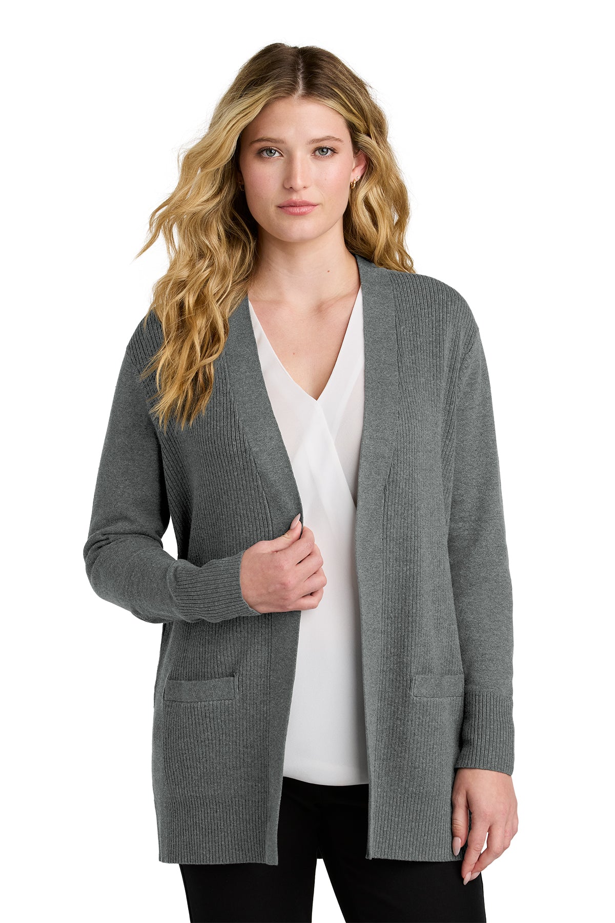 Port Authority Ladies Easy Care Open-Front Cardigan Sweater