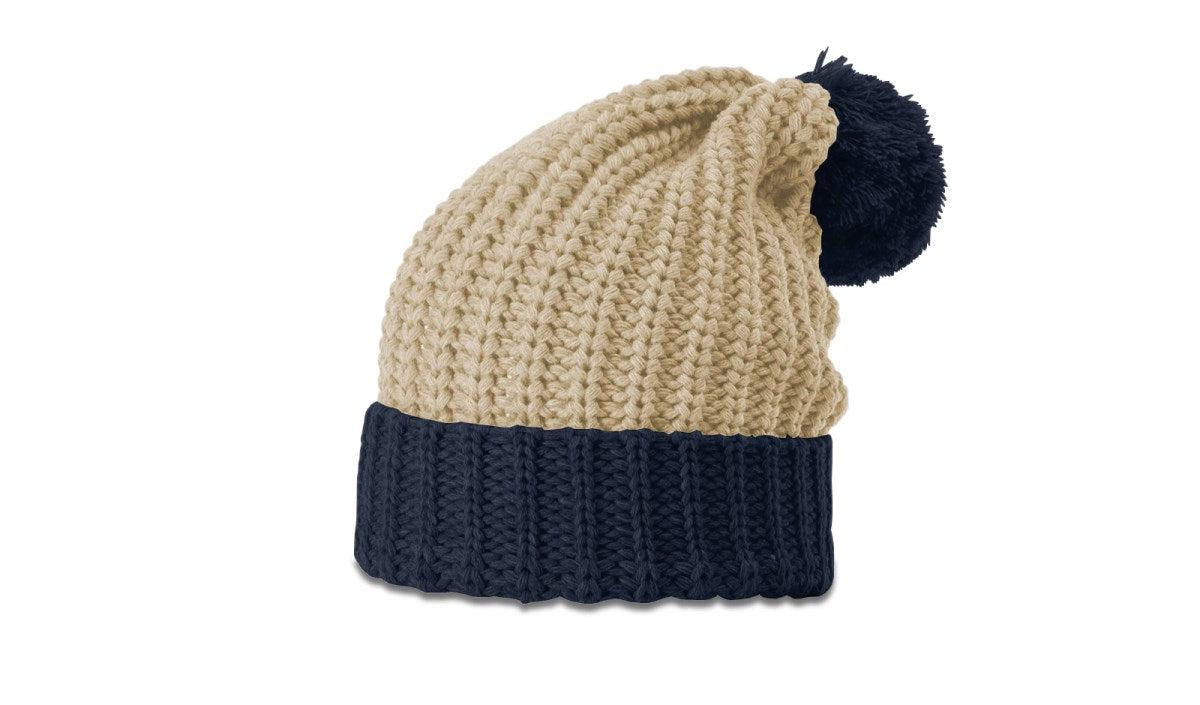 Richardson Chunk Cable Beanie W/ Cuff & Pom