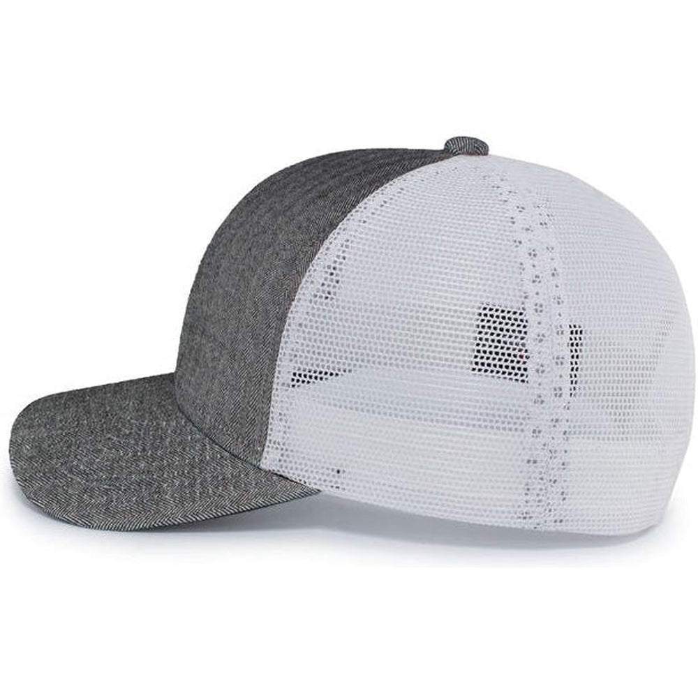 Pacific Headwear Herringbone Trucker Cap