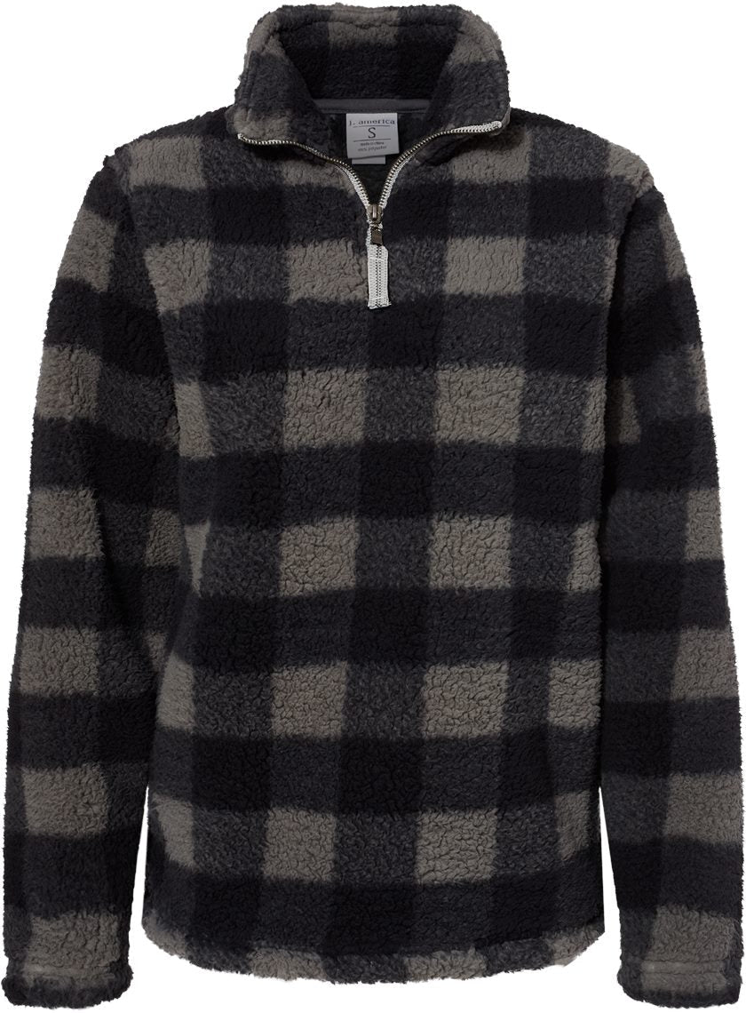 J. America Womenâs Epic Sherpa Quarter-Zip Pullover