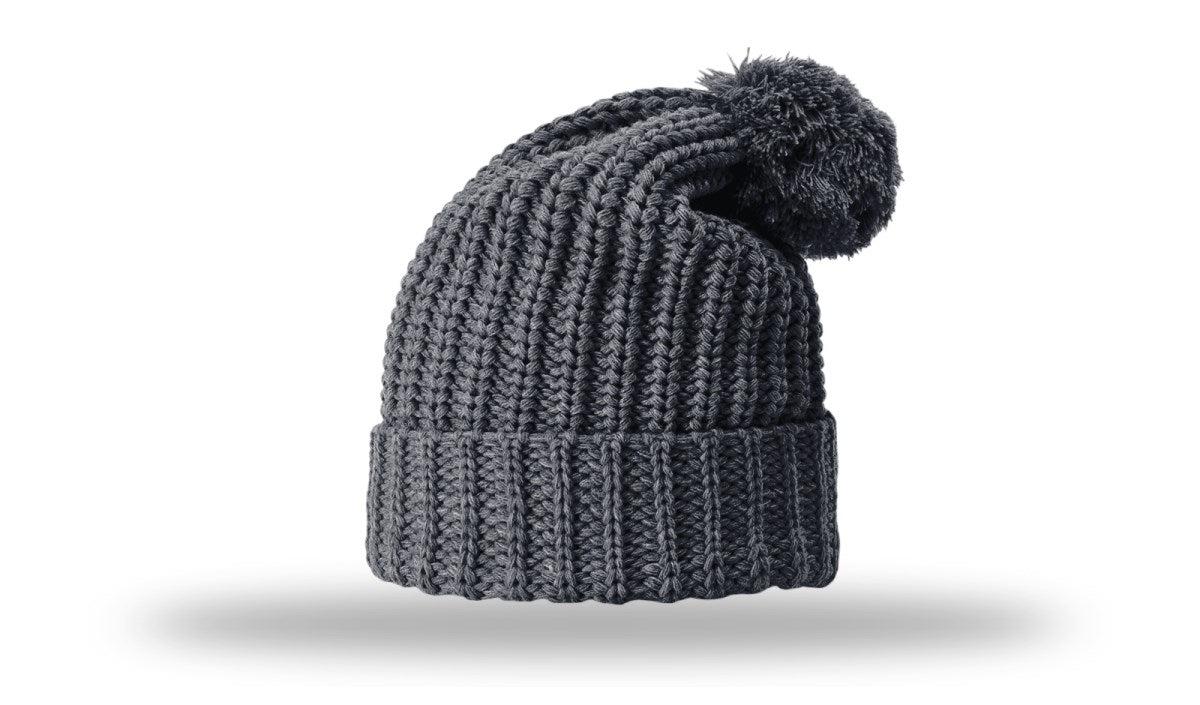 Richardson Chunk Cable Beanie W/ Cuff & Pom