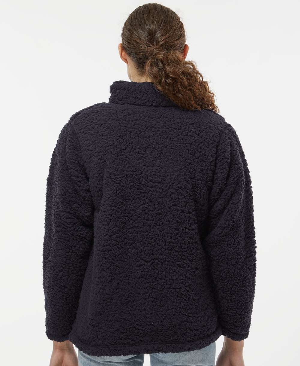 J. America Womenâs Epic Sherpa Quarter-Zip Pullover