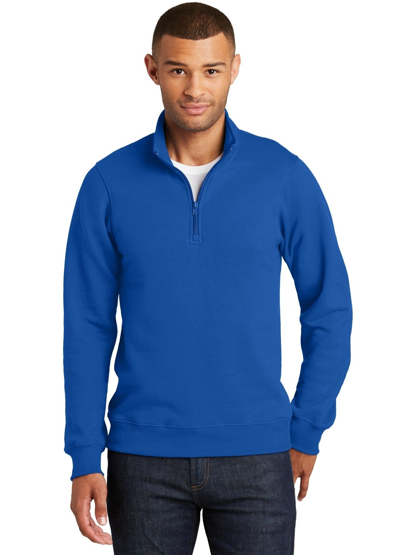 OUTLET-Port & Company Fan Favorite Fleece 1/4-Zip Pullover Sweatshirt