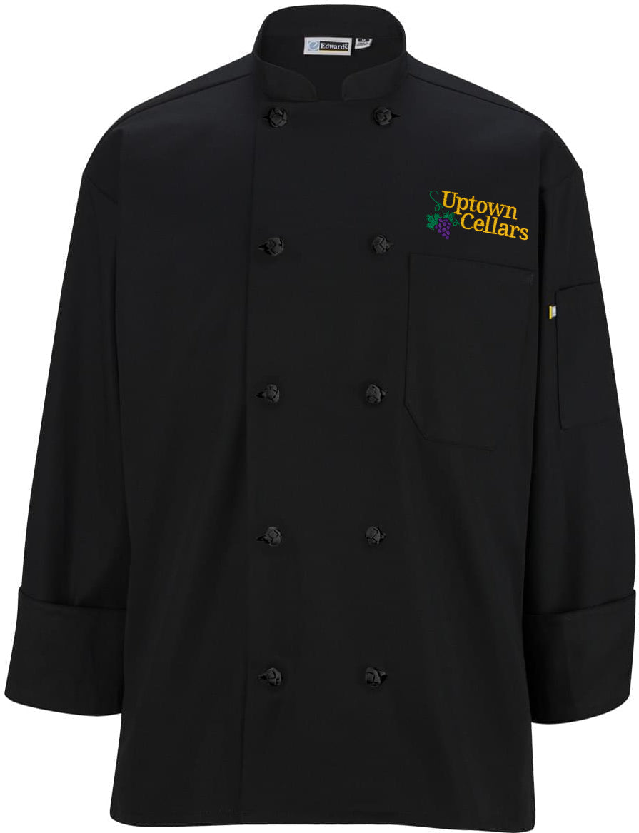 Edwards 10 Knot Button Long Sleeve Chef Coat