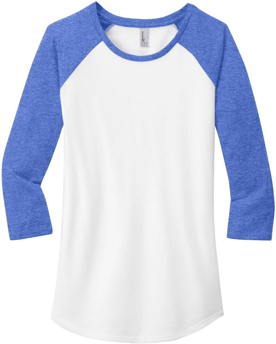 Closeout - DistrictLadies Fitted Very Important Tee3/4-Sleeve Raglan