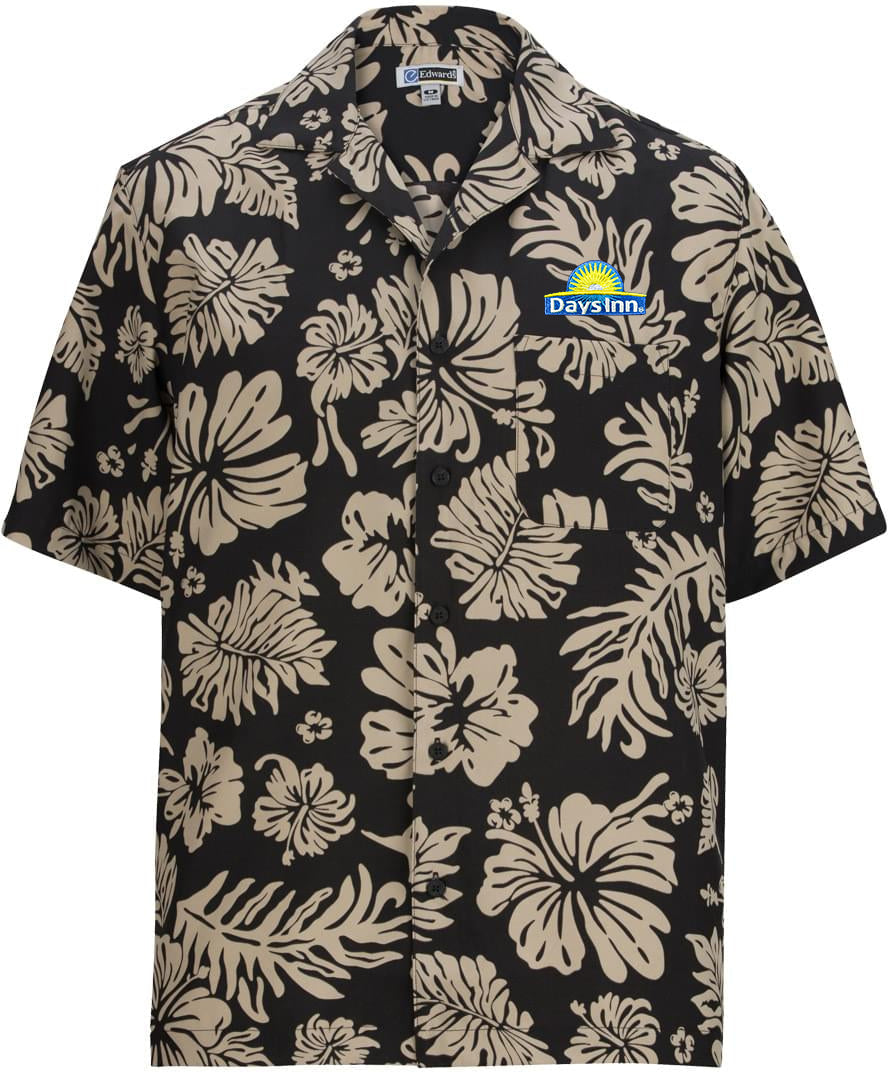 Edwards Hibiscus 2 Color Camp Shirt