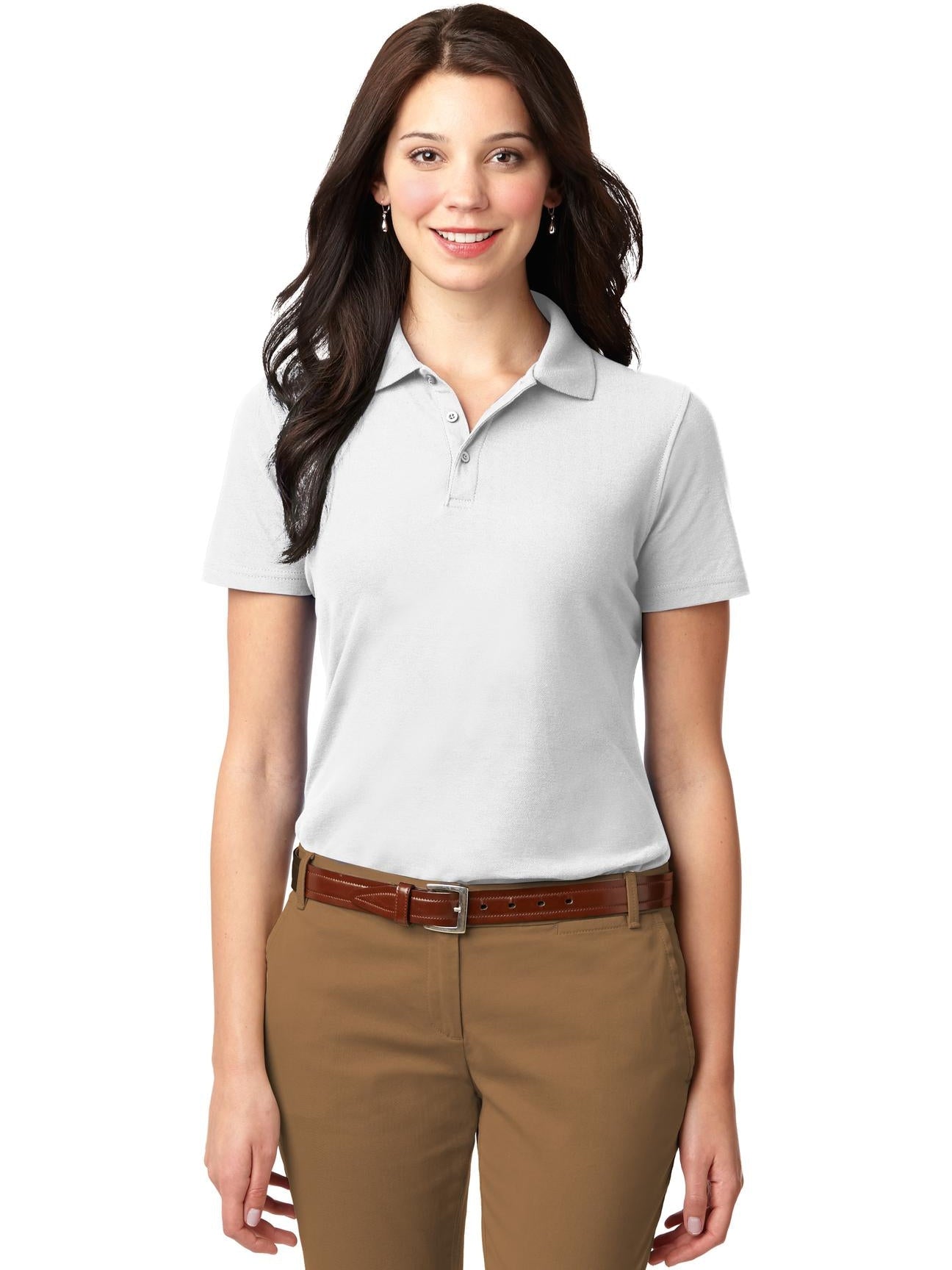 OUTLET-Port Authority Ladies Stain-Resistant Polo