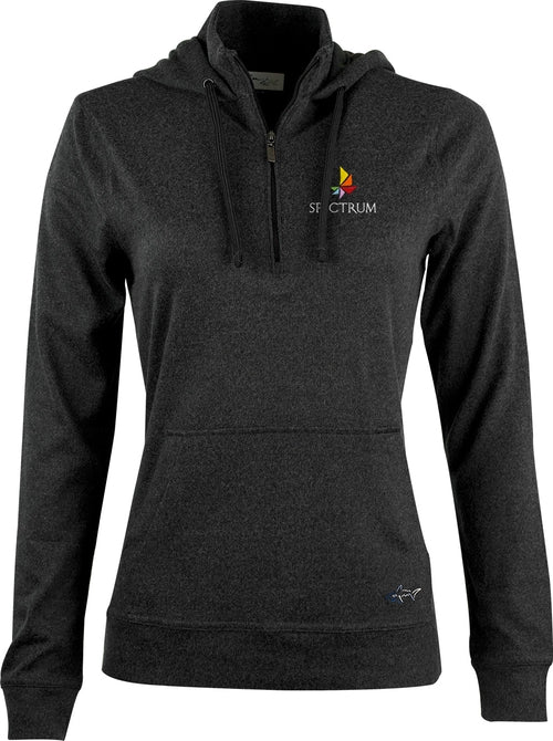 OUTLET-Greg Norman Ladies Lab 1/4-Zip Hoodie