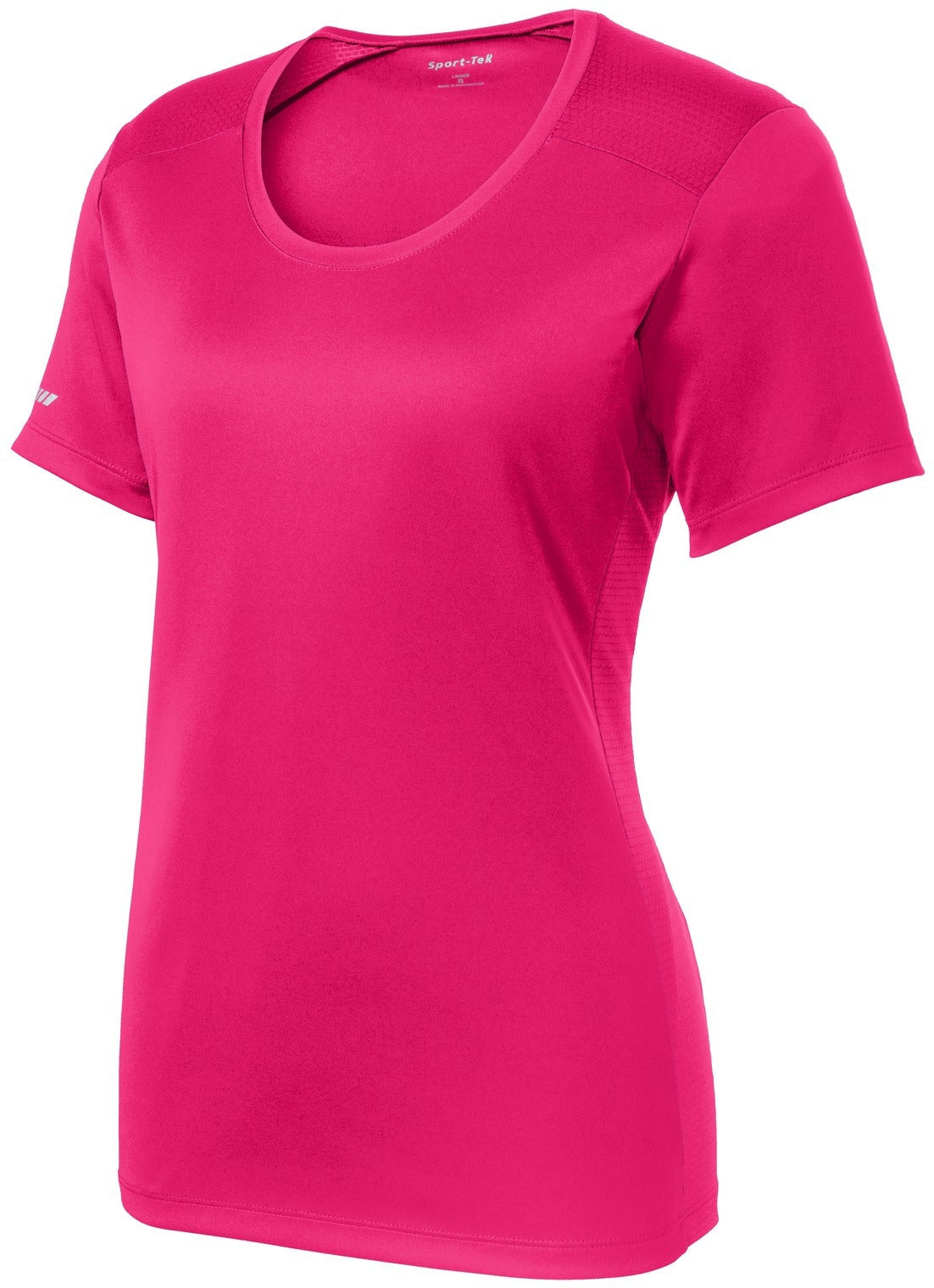 CLOSEOUT - Sport-Tek Ladies Posicharge Elevate Scoop Neck Tee