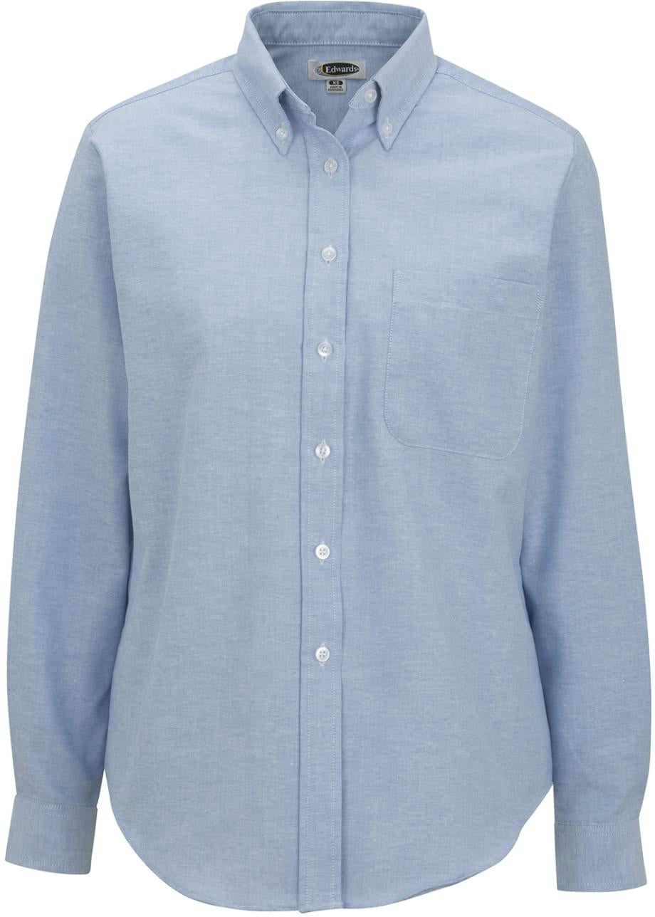 Edwards Ladies Long Sleeve Oxford Shirt