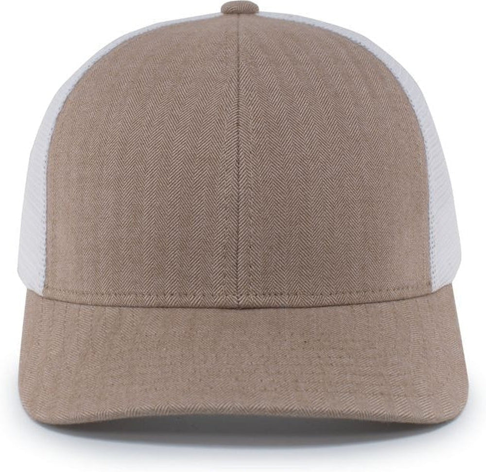 Pacific Headwear Herringbone Trucker Cap