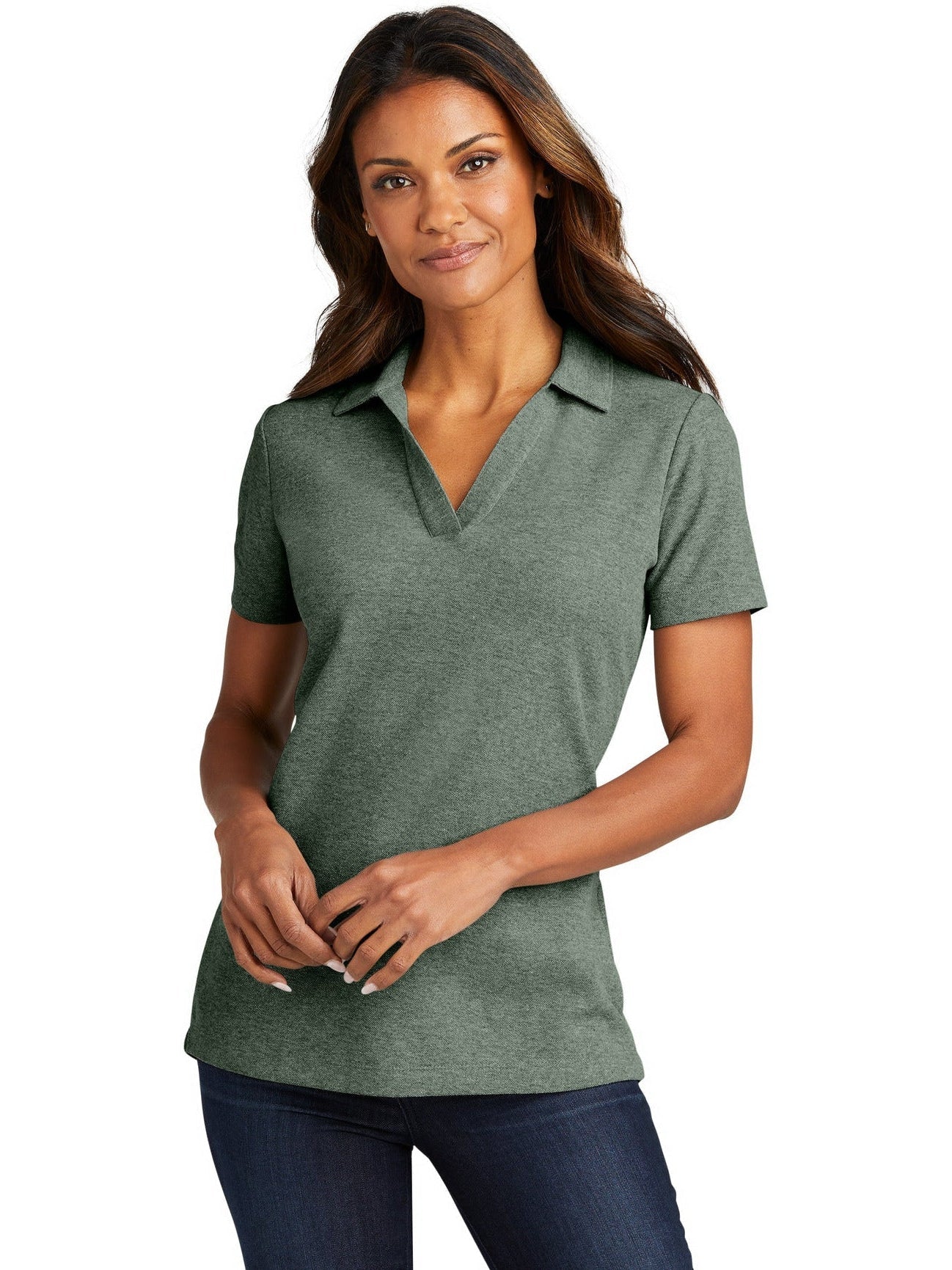 Port Authority Ladies C-Free Cotton Blend Pique Polo