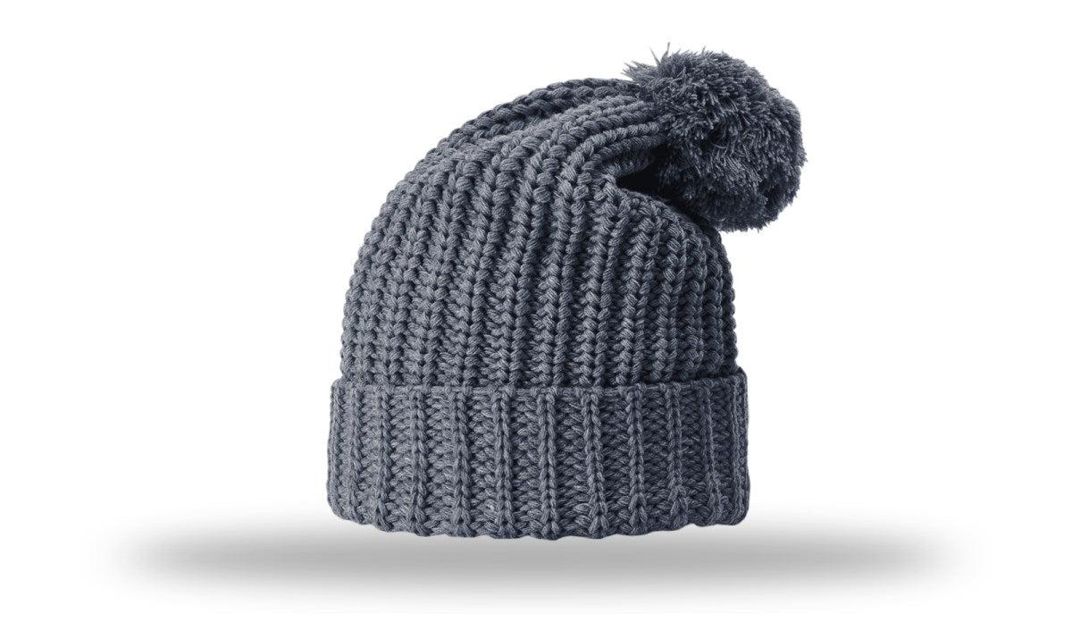 Richardson Chunk Cable Beanie W/ Cuff & Pom