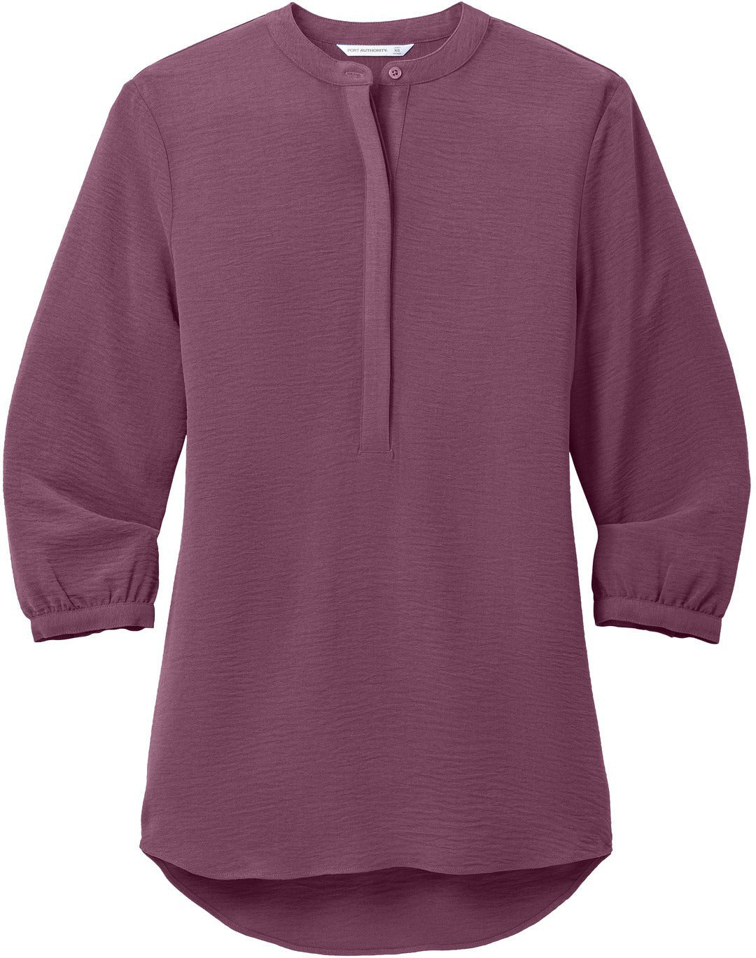 Port Authority Ladies 3/4-Sleeve Textured Crepe Tunic