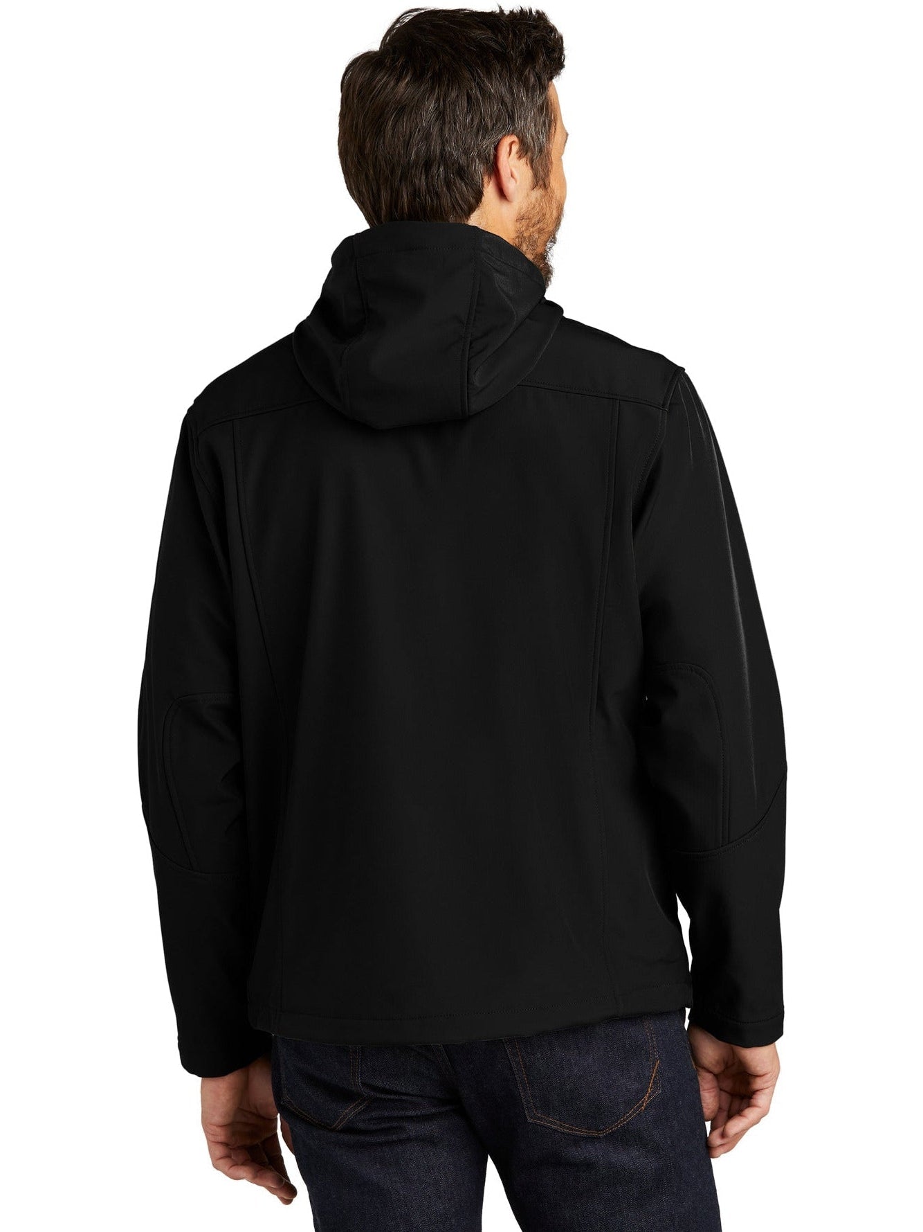 OUTLET-Port Authority Textured Hooded Soft Shell Jacket