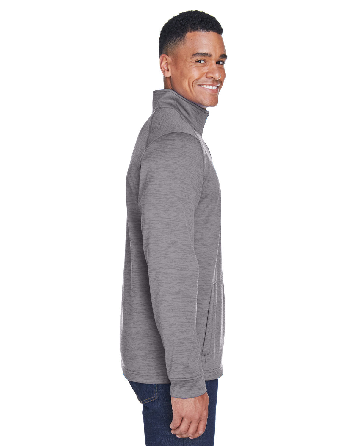 OUTLET-Devon & Jones Newbury MÃ©lange Fleece Quarter-Zip