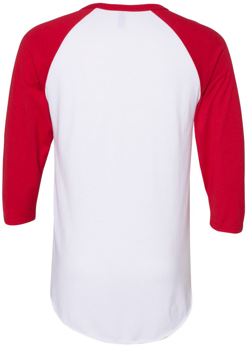 Jerzees Premium Blend Ringspun Three-Quarter Sleeve Raglan Baseball T-Shirt