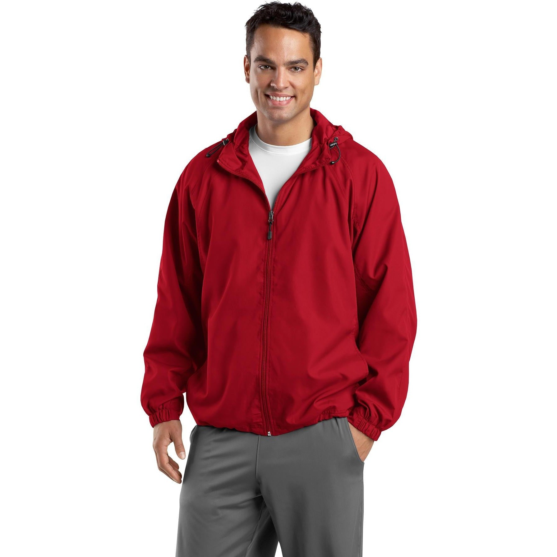 CLOSEOUT - Sport-Tek Tall Hooded Raglan Jacket