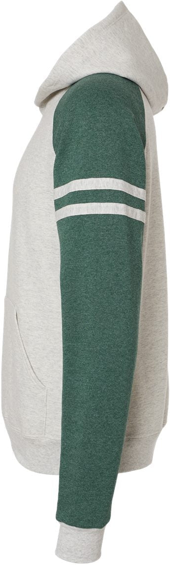 Jerzees Nublend Varsity Colorblocked Raglan Hooded Sweatshirt