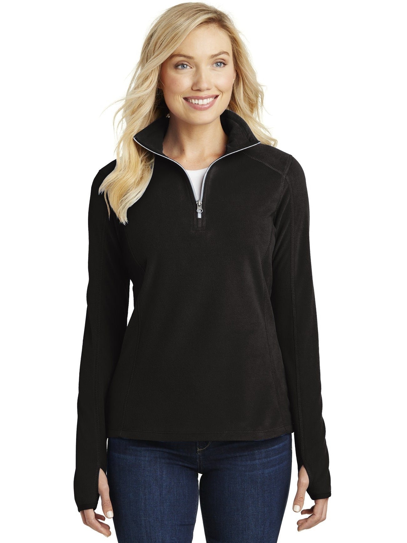 OUTLET-Port Authority Ladies Microfleece 1/2 Zip Pullover