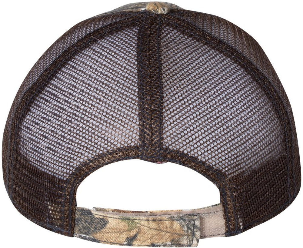 Outdoor Cap Mesh-Back Camo with Flag Undervisor Cap
