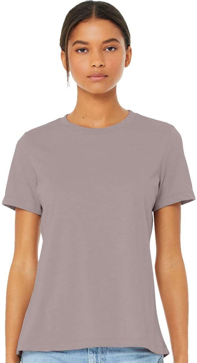 Bella+Canvas Womenâs Relaxed Fit Heather CVC Tee