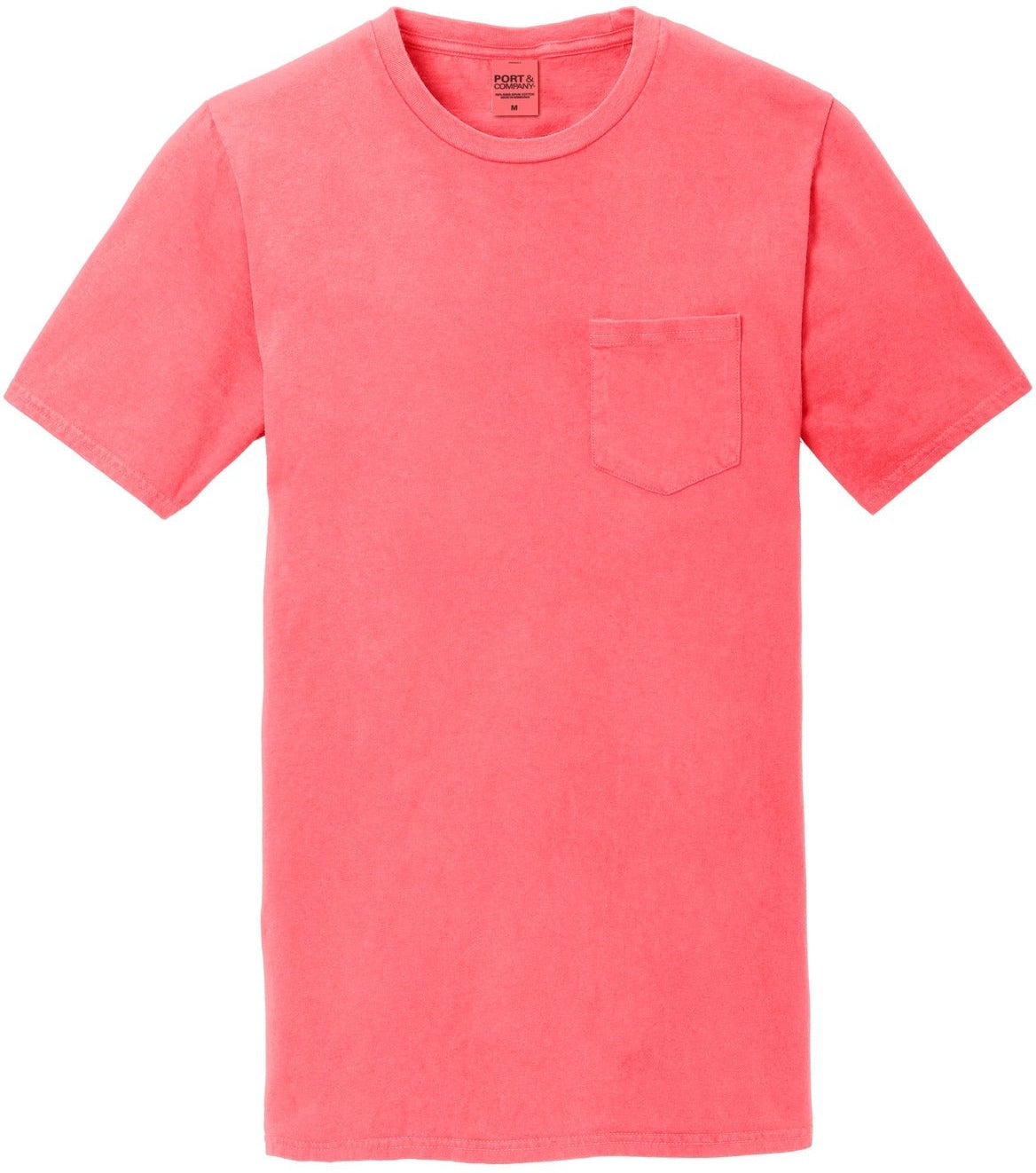 CLOSEOUT - Port & Company Beach Wash Garment-Dyed Pocket Tee