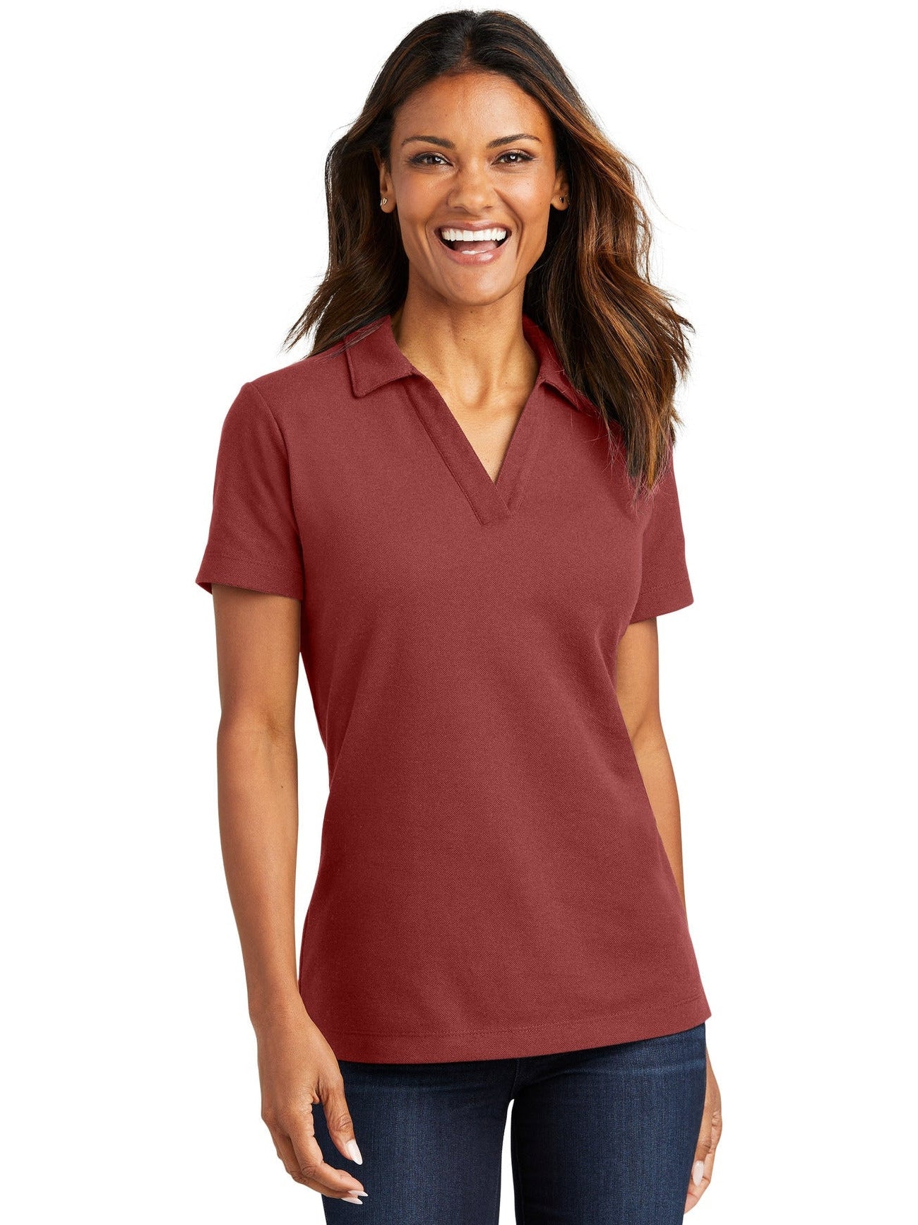 Port Authority Ladies C-Free Cotton Blend Pique Polo