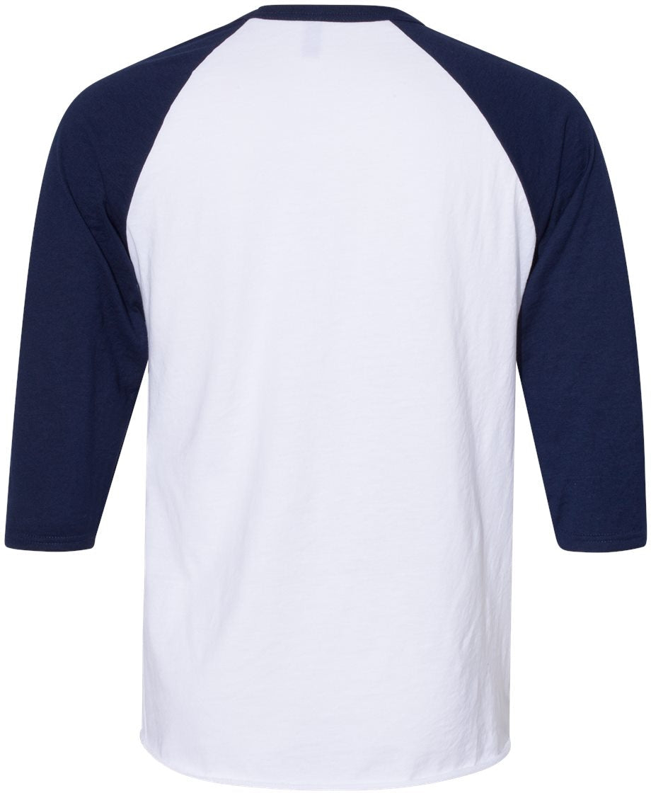 Jerzees Premium Blend Ringspun Three-Quarter Sleeve Raglan Baseball T-Shirt